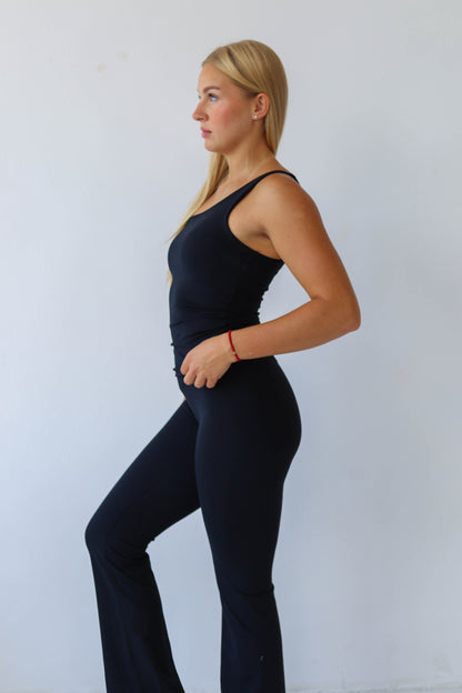 Twist White Open Back Dance Top