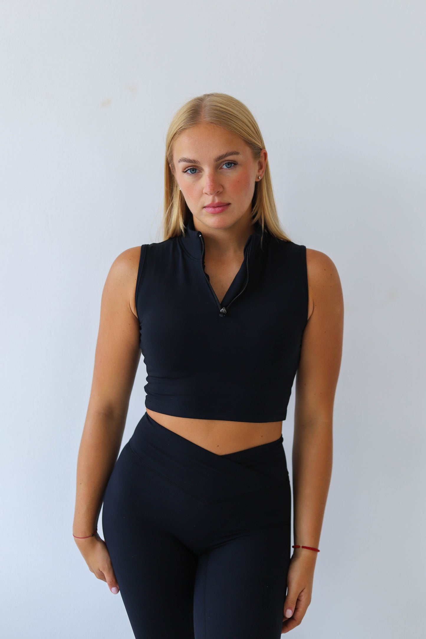 Twist White Open Back Dance Top