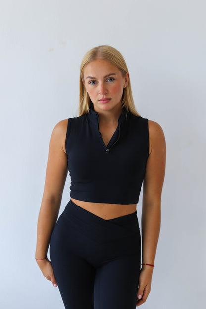 Twist White Open Back Dance Top