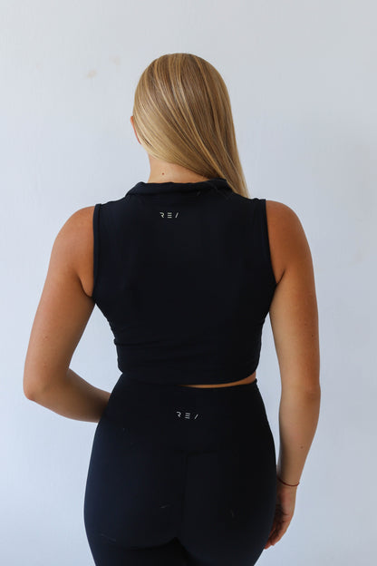 Twist White Open Back Dance Top