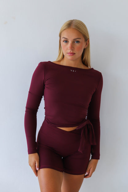 Twist White Open Back Dance Top