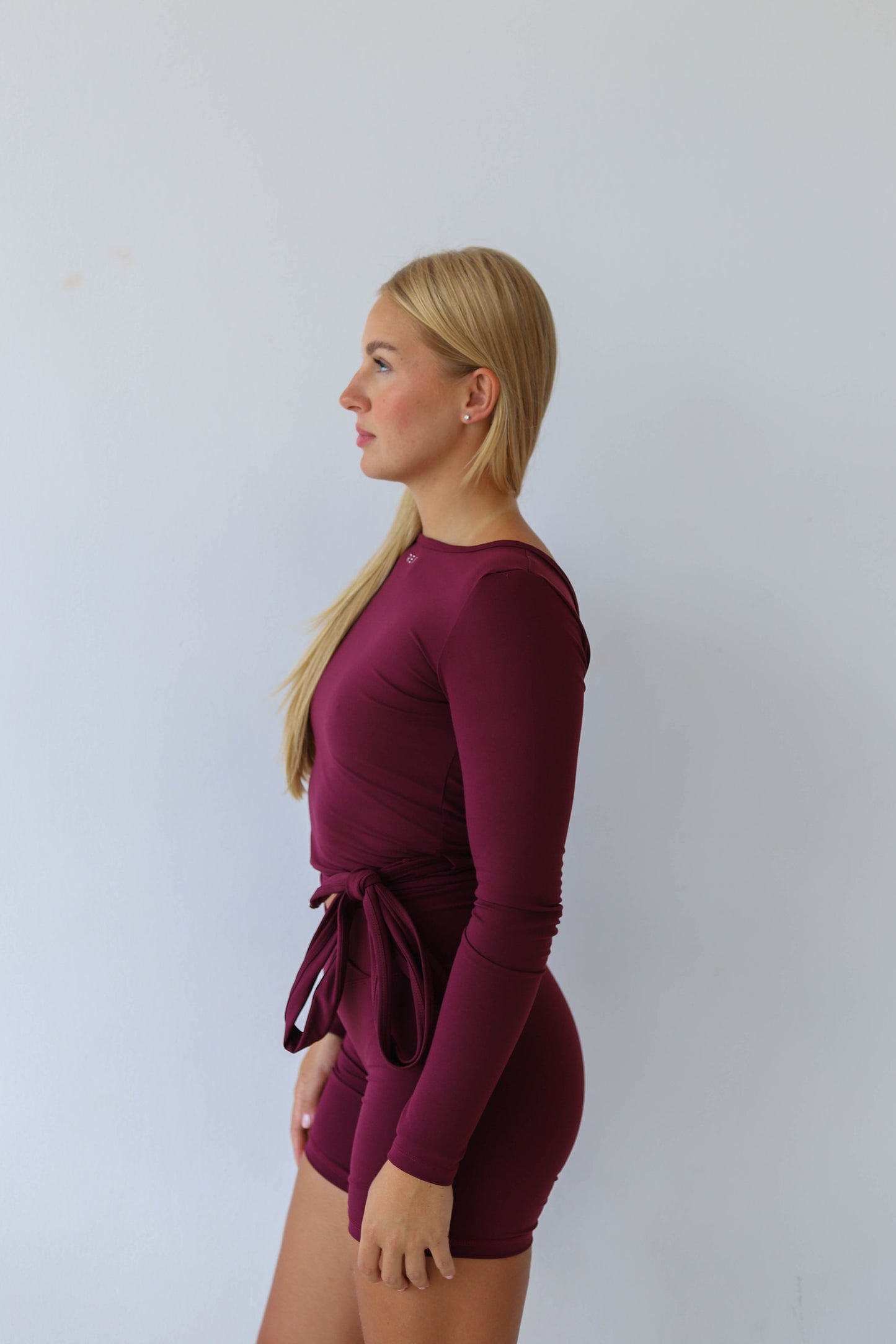 Twist White Open Back Dance Top