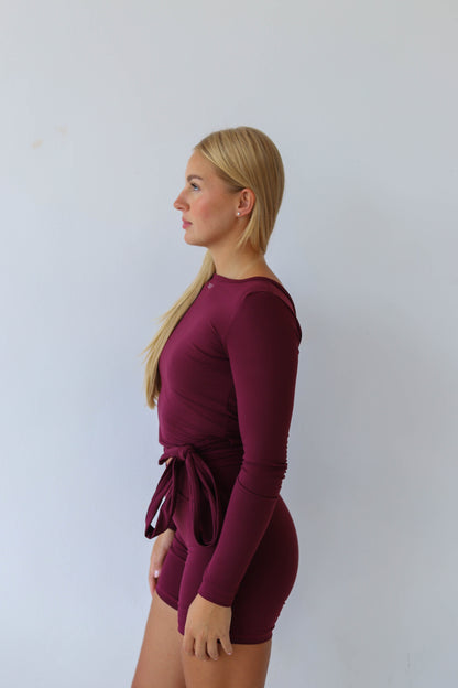 Twist White Open Back Dance Top