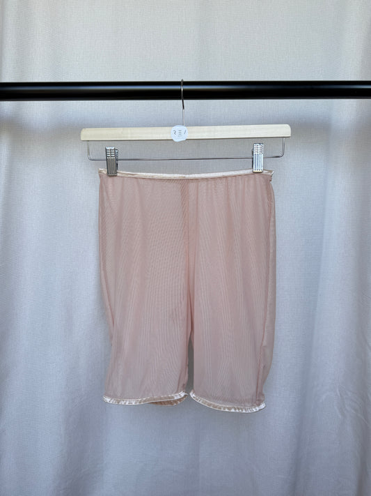 Mesh Nude Cycling Shorts