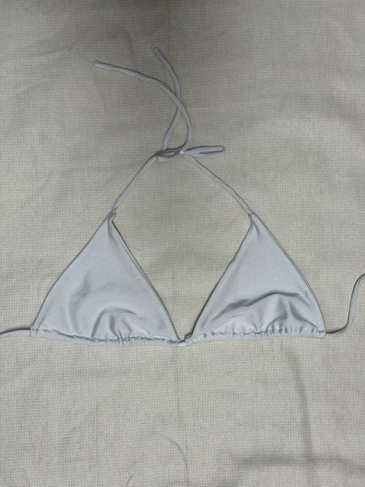 MIAMI BIKINI TOP SHINY WHITE