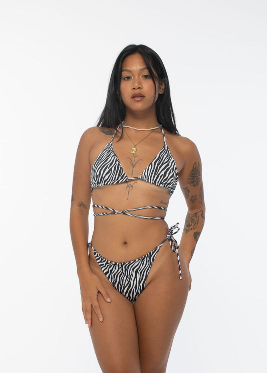 MIAMI BIKINI TOP ZEBRA