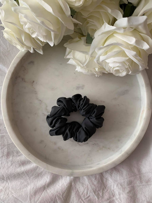 MOON DARK GREY SCRUNCHIE SZARA GUMKA DO WŁOSÓW