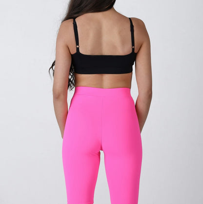 Neon Pink Sports Cycling Pants