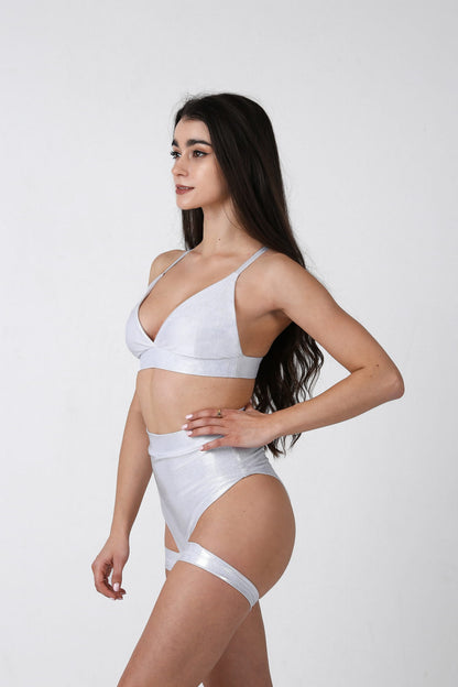 Pole Dance Shorts Bomb Silver