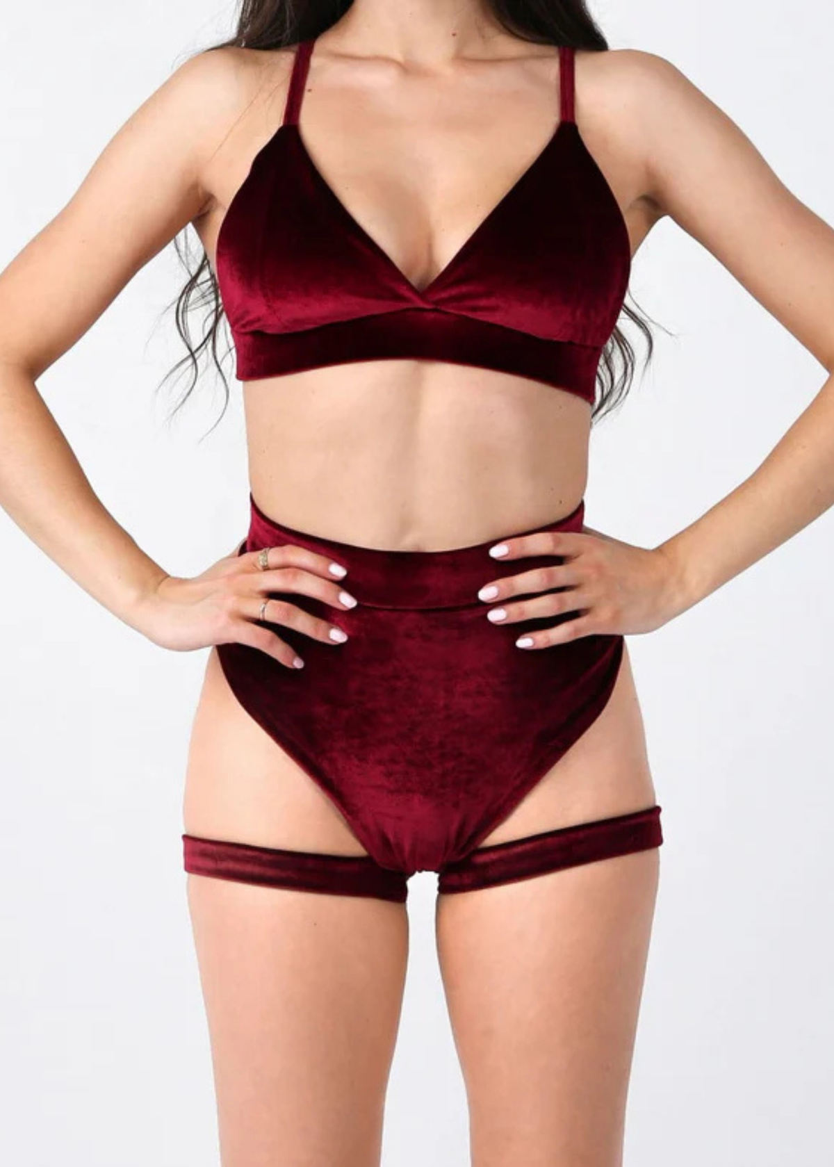 Spodenki do Pole Dance Bomb Velvet Wine