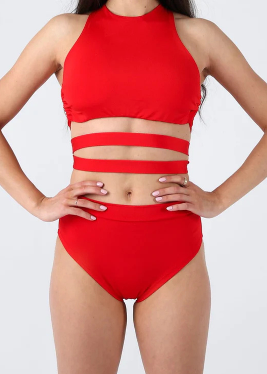 Spodenki do Pole Dance Eclipse Shiny Red