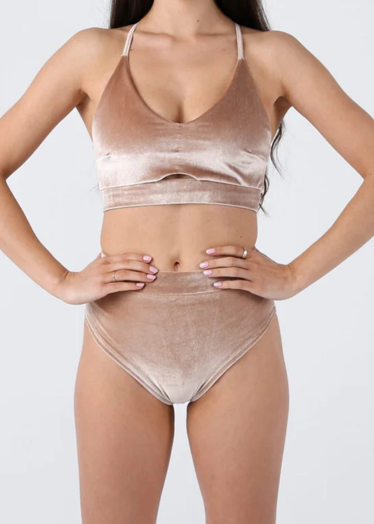Velvet Nude Pole Dance Shorts 