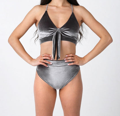Spodenki do Pole Dance Velvet Silver