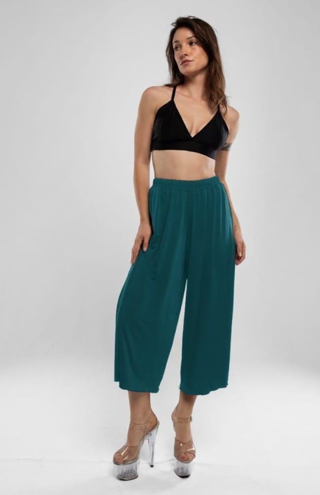 Spodnie do Tańca Exotic Comfy Malachite