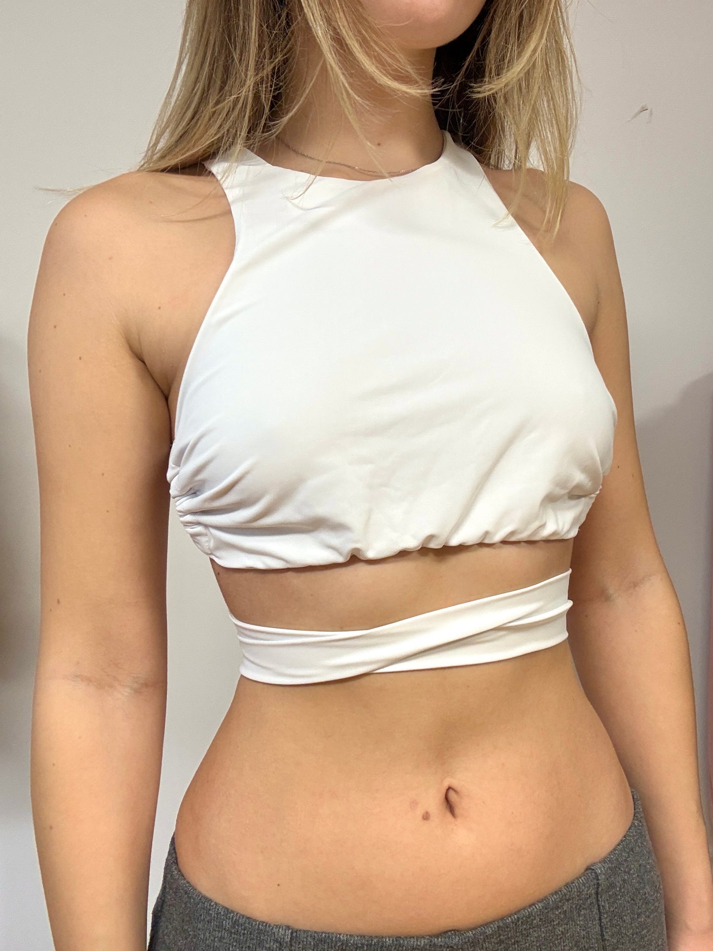 Pole Dance Top Second Skin White XS