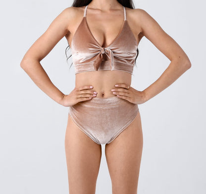 Velvet Nude Pole Dance Shorts 