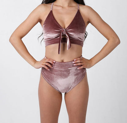 Velvet Pink Pole Dance Shorts 