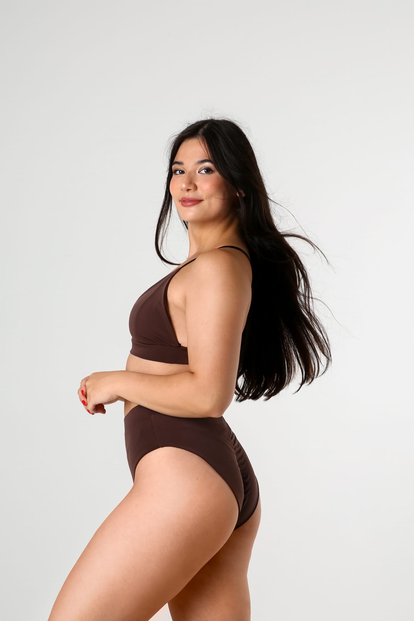 Pole Dance Top Triangle Chocolate 