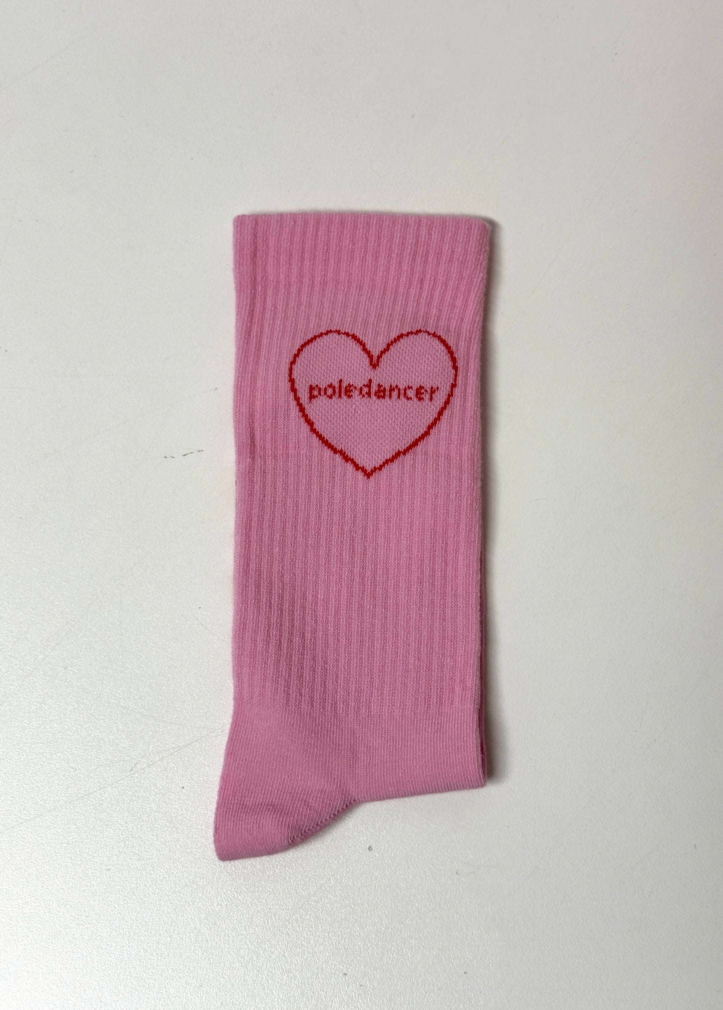 Skarpetki Poledancer z Duzym Sercem Pink