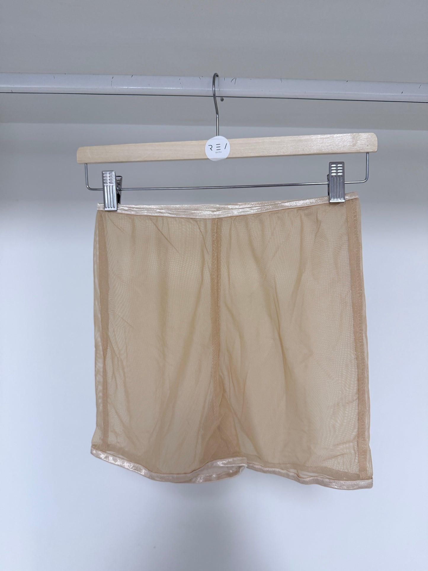 Krótkie Spodenki z Siatki Beige