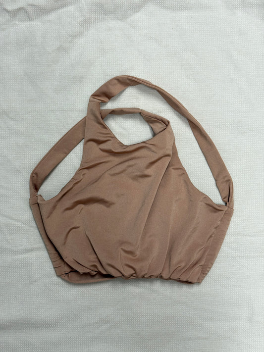 Top do Pole Dance Second Skin Shiny Nude