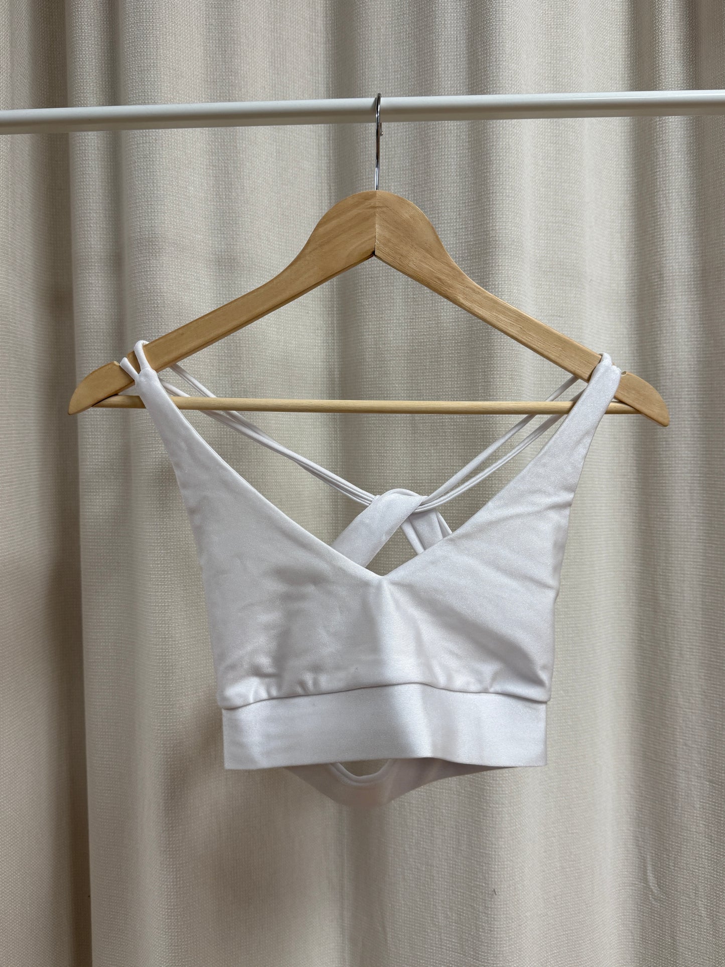 Top do Pole Dance Nasty Shiny White