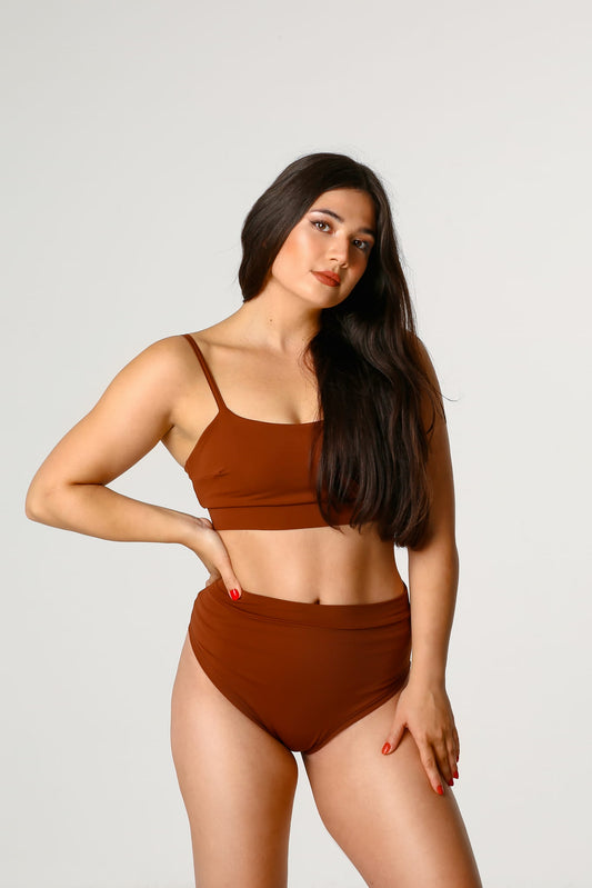 Lunar Brown Pole Dance Costume 