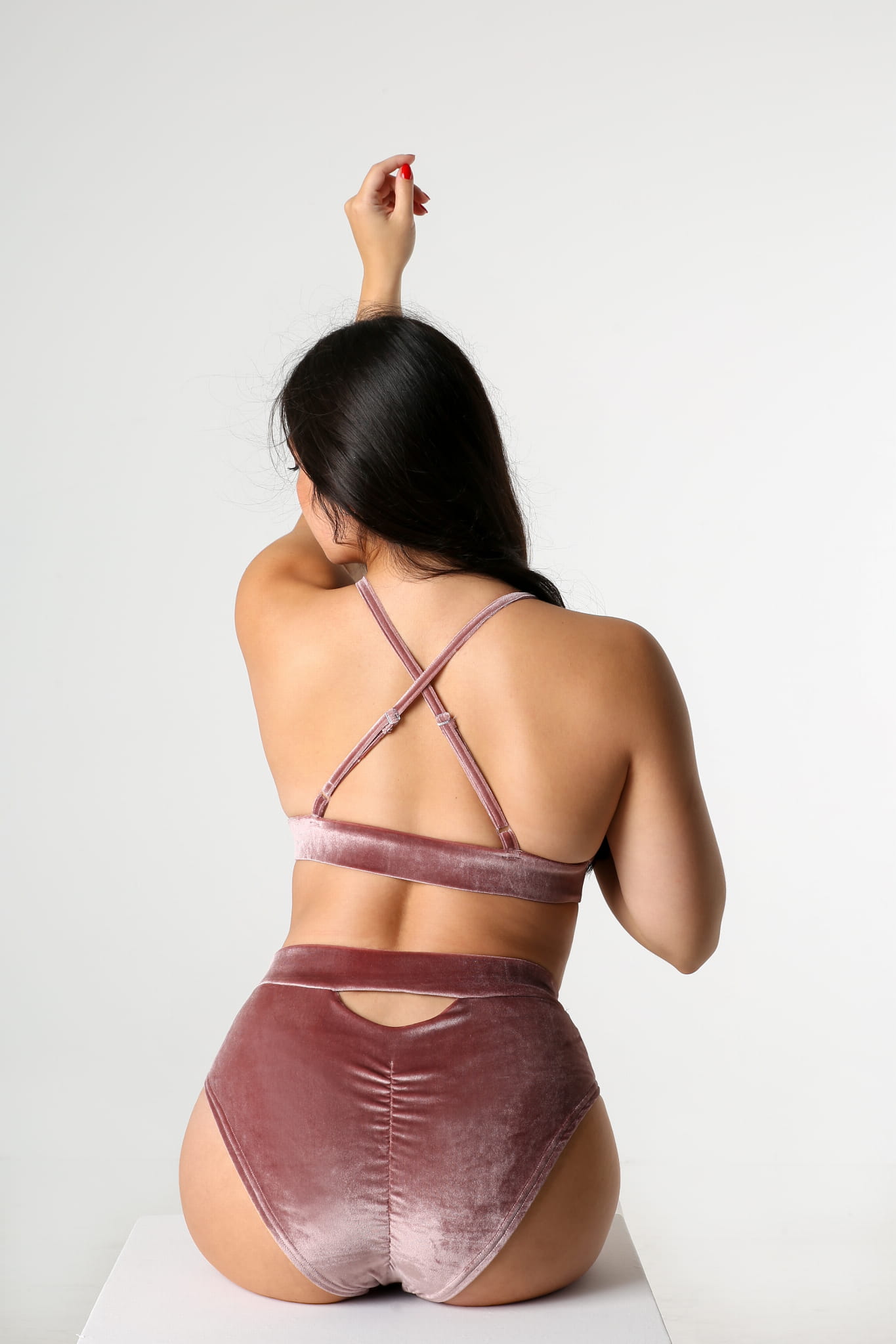 Lunar Velvet Pink Pole Dance Shorts